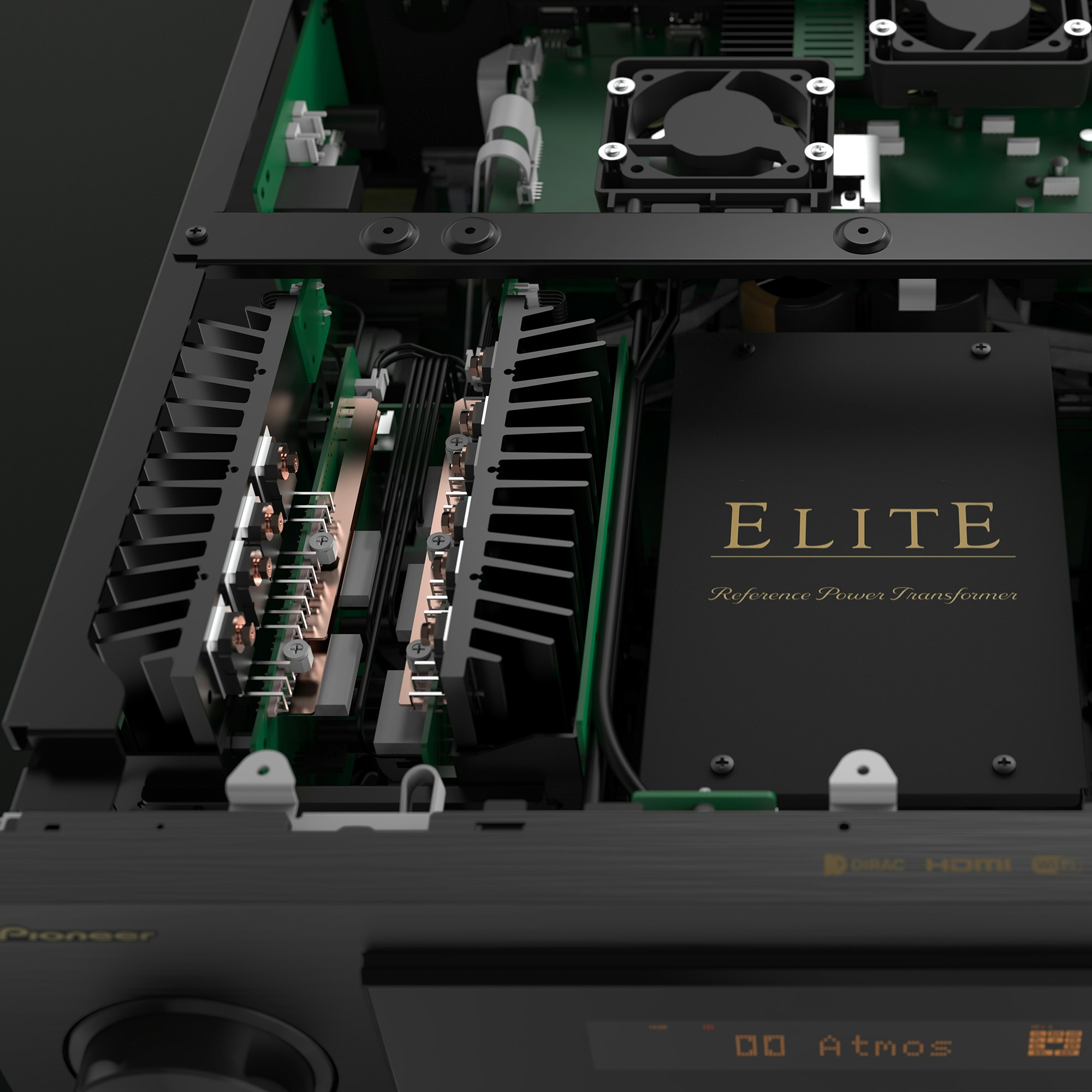 Elite VSX LX805 Internal Componentry Closeup on Connections 2000x2000